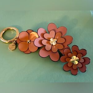 Kate Spade Punk Flower Bag Charm Key Chain for Handbag Purse